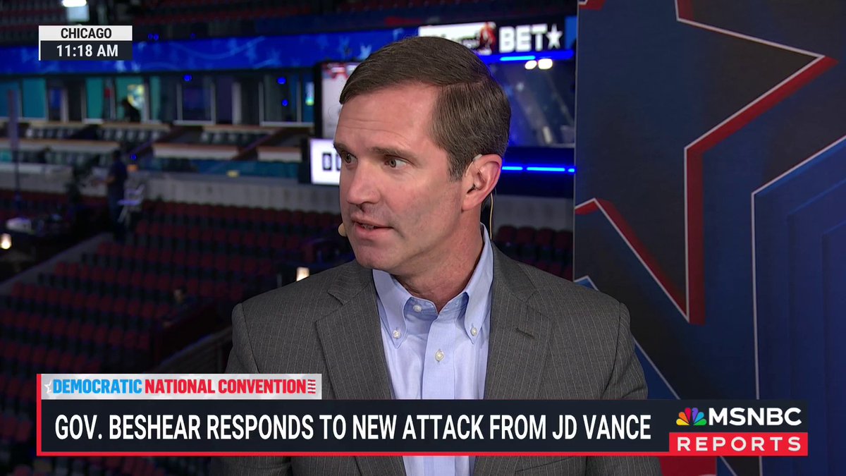 "It's ridiculous, but it's also deflection... he's trying to make himself the victim." Gov. Andy Beshear responds to new attack from JD Vance.