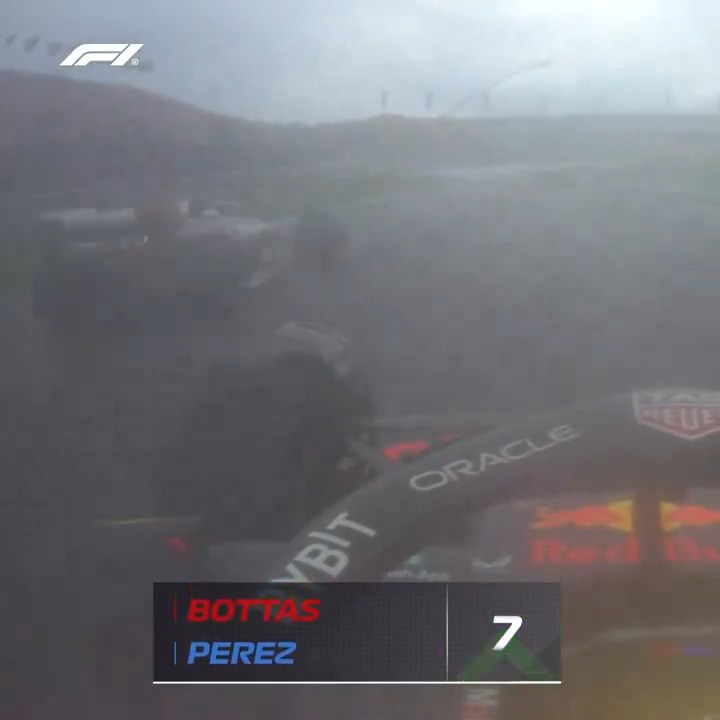 P14 to P1 in the space of one lap 😵💫 Sergio Pérez sliced through the traffic on his intermediates last year as the rain fell 😮💨 #F1 #DutchGP Oracle Red Bull Racing