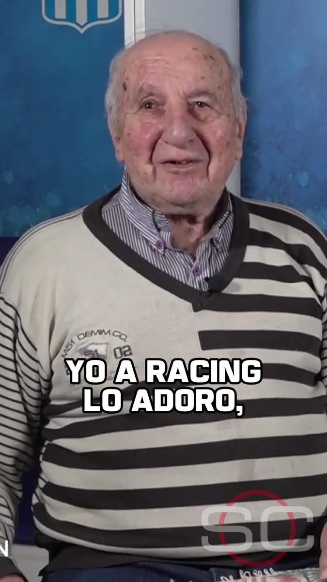 "YO A RACING LO ADORO, ES MI SEGUNDA CASA..." Unas palabras más que emotivas sobre lo que significaba la Academia para el gran Bocha Maschio, ídolo de la institución.