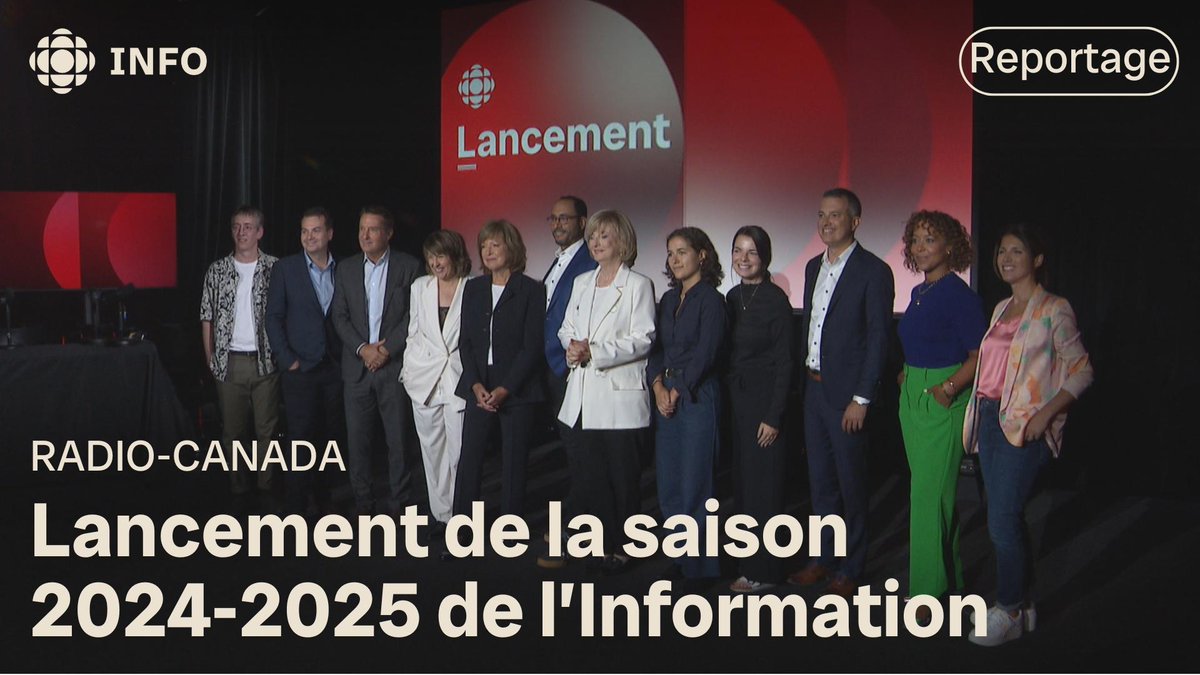 Aujourd’hui se tenait à Montréal le lancement de la saison 2024-2025 de l’Information de Radio-Canada. Le reportage de Nabi Chartier au #TJ18h Pour plus de détails :