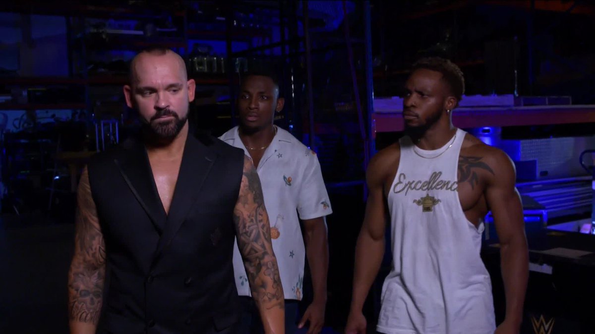 It's going down! Malik Blade and E N A just wiped out Shawn Spears™️! 😳 #WWENXT