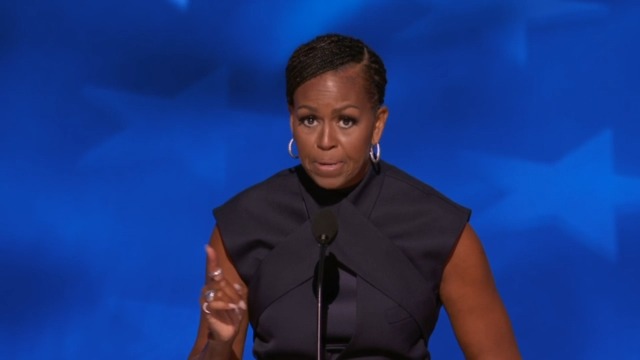 .Michelle Obama: Who's going to tell Donald Trump that the job he's currently seeking might just be one of those 'Black jobs'?