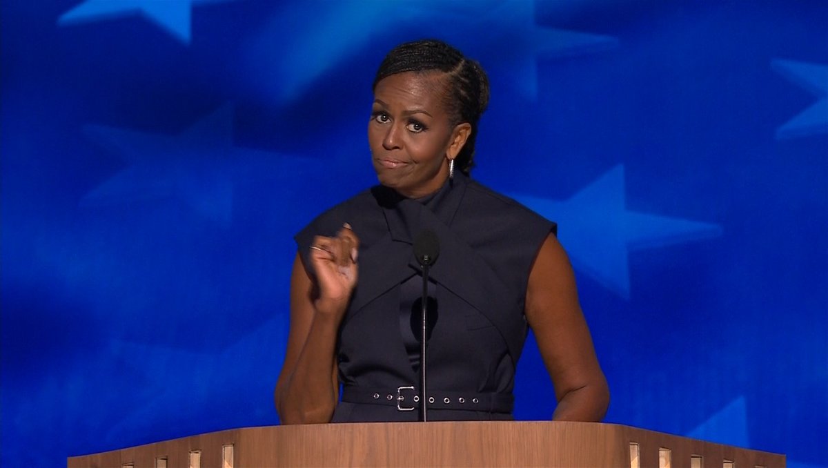 Michelle Obama: Trump seeking a 'Black job' "For years Donald Trump did everything in his power to try to make people fear us," said Michelle Obama. “I want to know - who’s going to tell him that the job he’s currently seeking might just be one of those ‘Black jobs?’”