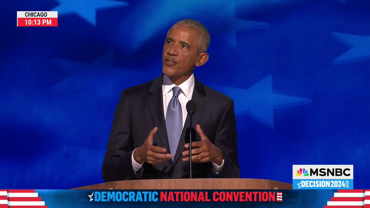Former President Barack Obama “We don’t need four more years of bluster and bumbling and chaos. We’ve seen that movie – and we all know that the sequel is usually worse…We are ready for a President Kamala Harris.”