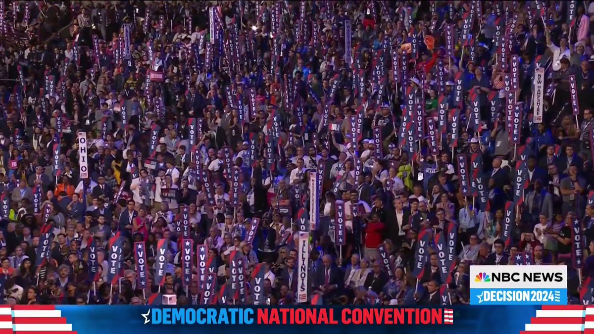 "We need a president who actually cares about the millions of people all across this country," former President Obama says. "We need a president who will stand up for their right to bargain for better wages and working conditions. And Kamala will be that president. Yes she can!"