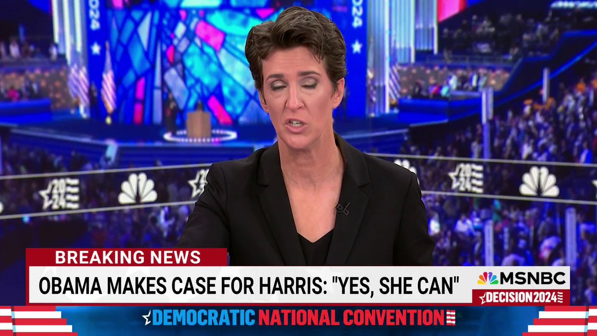 Rachel Maddow on Michelle Obama’s “stunning” DNC speech “One of the best convention speeches I've ever seen by anybody in any circumstance.”