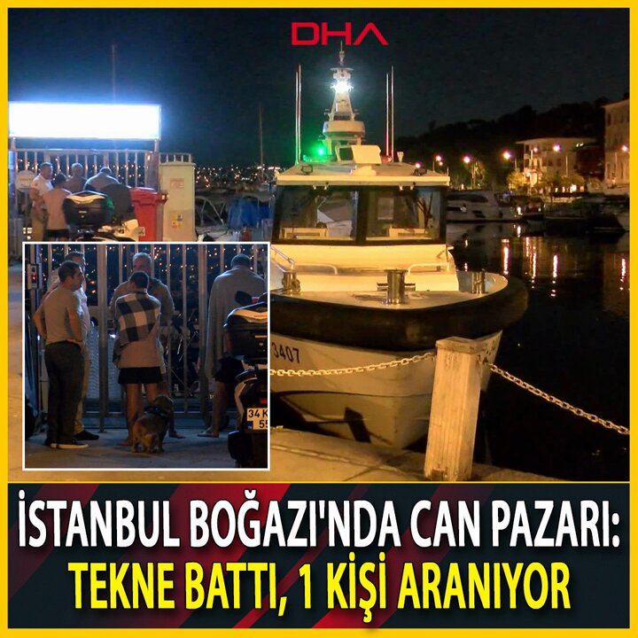 📌 İstanbul Boğazı'nda içinde 4 kişi ve 1 köpeğin bulunduğu tekne battı. Denize düşen 3 kişi ve köpek başka bir tekne tarafından kurtarılırken, 1 kişi denizde kayboldu ▪️ Kayıp olan kişiyi arama çalışmaları sürüyor. 📎