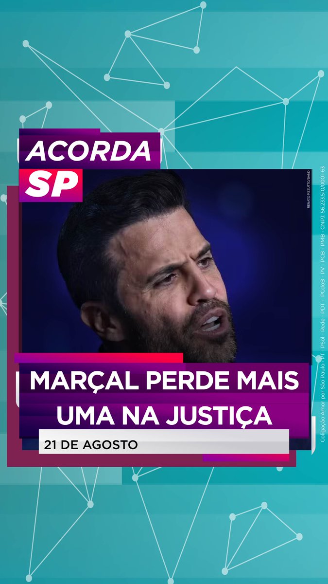 É lamentável e absurdo. Marçal segue propagando mentiras contra mim. Mais uma vez, vencemos na Justiça. Não vamos aceitar fake news!