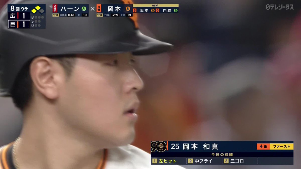 / 胸に光るCマーク \ これが"4番 #岡本和真" 最高の結果を叩き出す ⚾プロ野球(2024/8/21) 🆚 巨人×広島 📱Live on DAZN #DAZNプロ野球 #giants