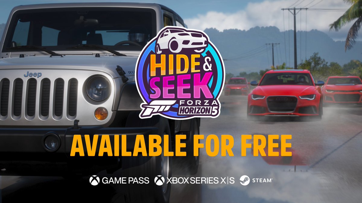 It's the ultimate Car and Mouse. Introducing Hide and Seek, the new game mode coming to Forza Horizon 5 this September, pitting one Hider versus five Seekers in an online multiplayer battle.