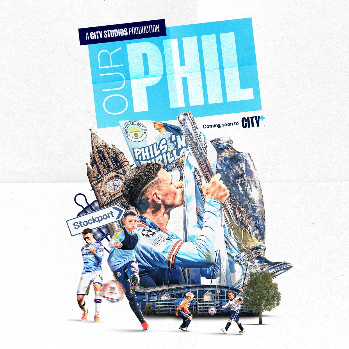 Our Phil 🩵 The latest City Studios documentary charts the footballing journey of our homegrown star, Phil Foden ✨ Coming soon to CITY+ 👇