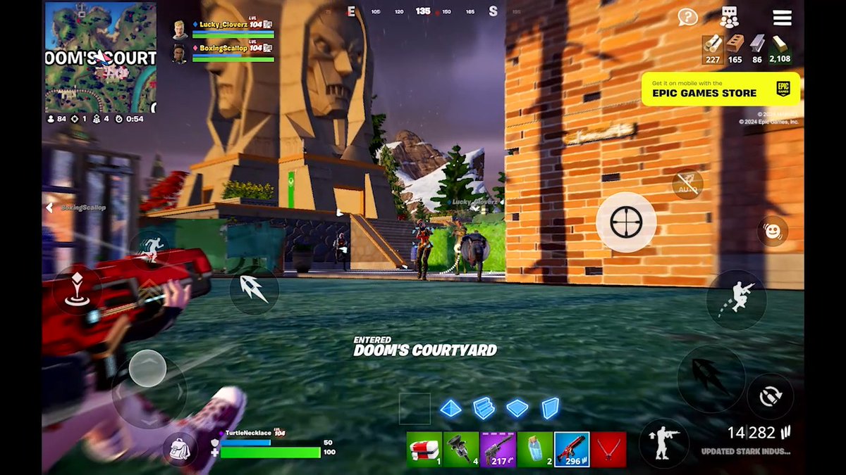 Weekend plans: defeat Doom… on the GO! That feeling you get when you realize you finally get to experience a Fortnite Marvel Entertainment szn on mobile 🤝