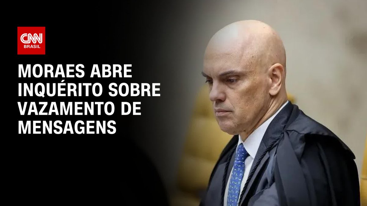 O ministro Alexandre de Moraes, do Supremo Tribunal Federal, determinou a abertura de um inquérito para investigar o caso do vazamento das mensagens trocadas entre assessores de seu gabinete e ex-auxiliares que trabalharam com ele no Tribunal Superior Eleitoral #CNNPrimeTime
