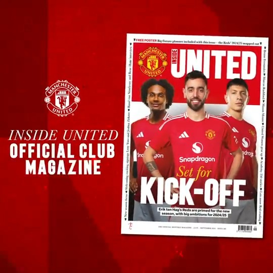 📖 INSIDE UNITED 🔴 Our monthly magazine is looking 👌 and is packed with amazing content, so start your 2024/25 collection today! ⬇️ #MUFC