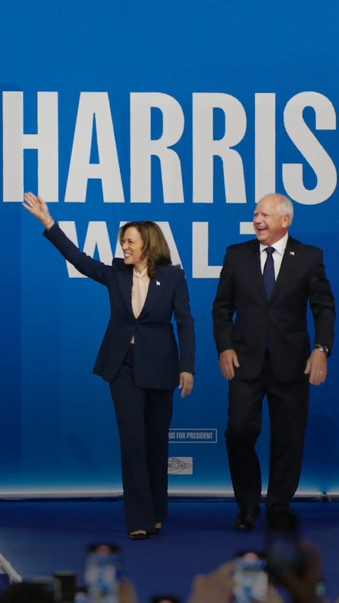 Tim Walz: America’s coach—and the next Vice President of the United States. Proud to be in this together.