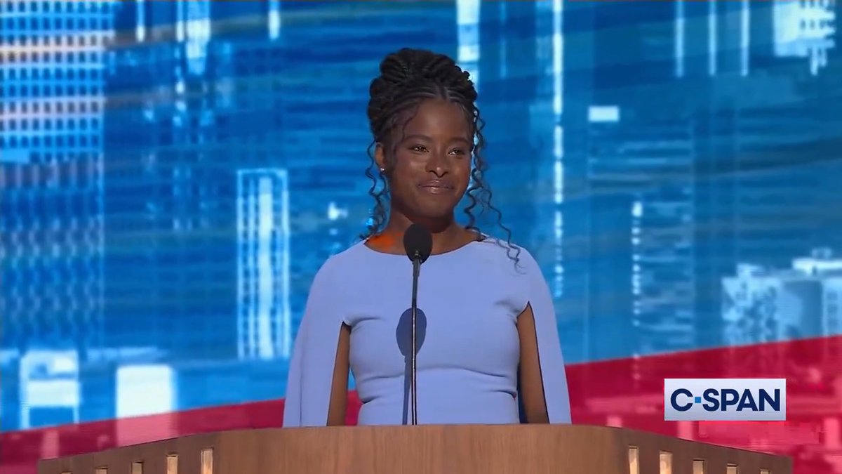 .Amanda Gorman at the #DNC: "Perhaps the American dream is no dream at all but instead a dare to dream together... This if our country, from many one from battles won our freedoms sung our kingdom come has just begun."