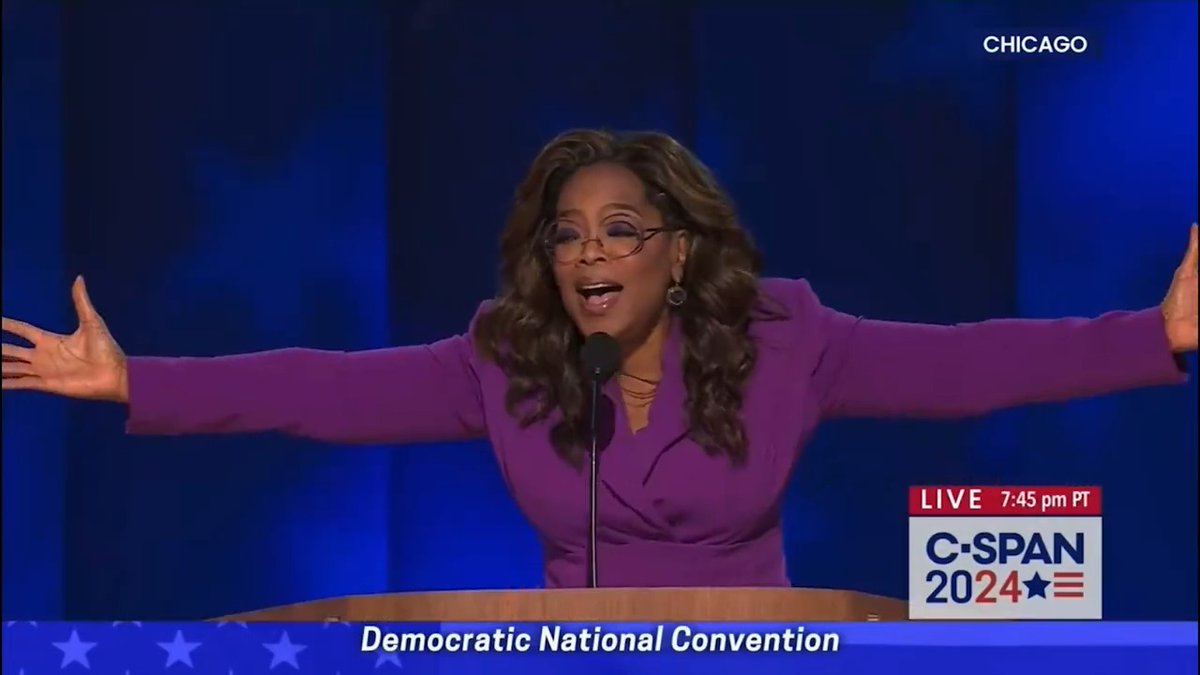 Oprah's speech but if she weezered everyone