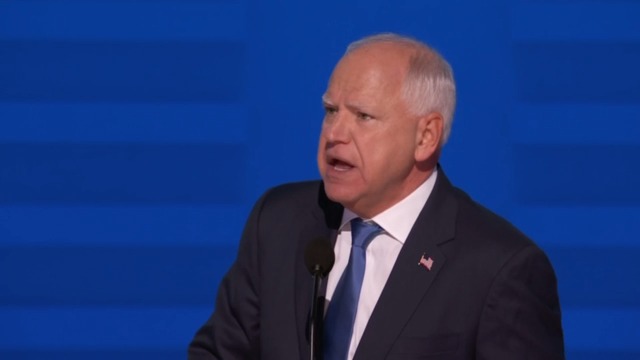 Gov. Walz’s full closing remarks during his acceptance speech: “It’s the fourth quarter, we’re down a field goal…”