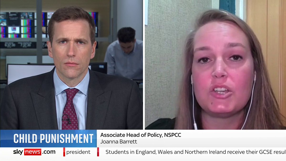 'For many children physical punishment is still a part of their lives and I think we really need to address that' Joanna Barrett speaks to Sky News after the NSPCC said concerns about children being physically punished have more than tripled in a year