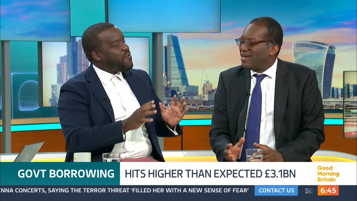 'I am not embarrassed by it.' Adil Ray OBE questions former Chancellor Kwasi Kwarteng after he says he's 'not embarrassed' by his economic decisions in government.