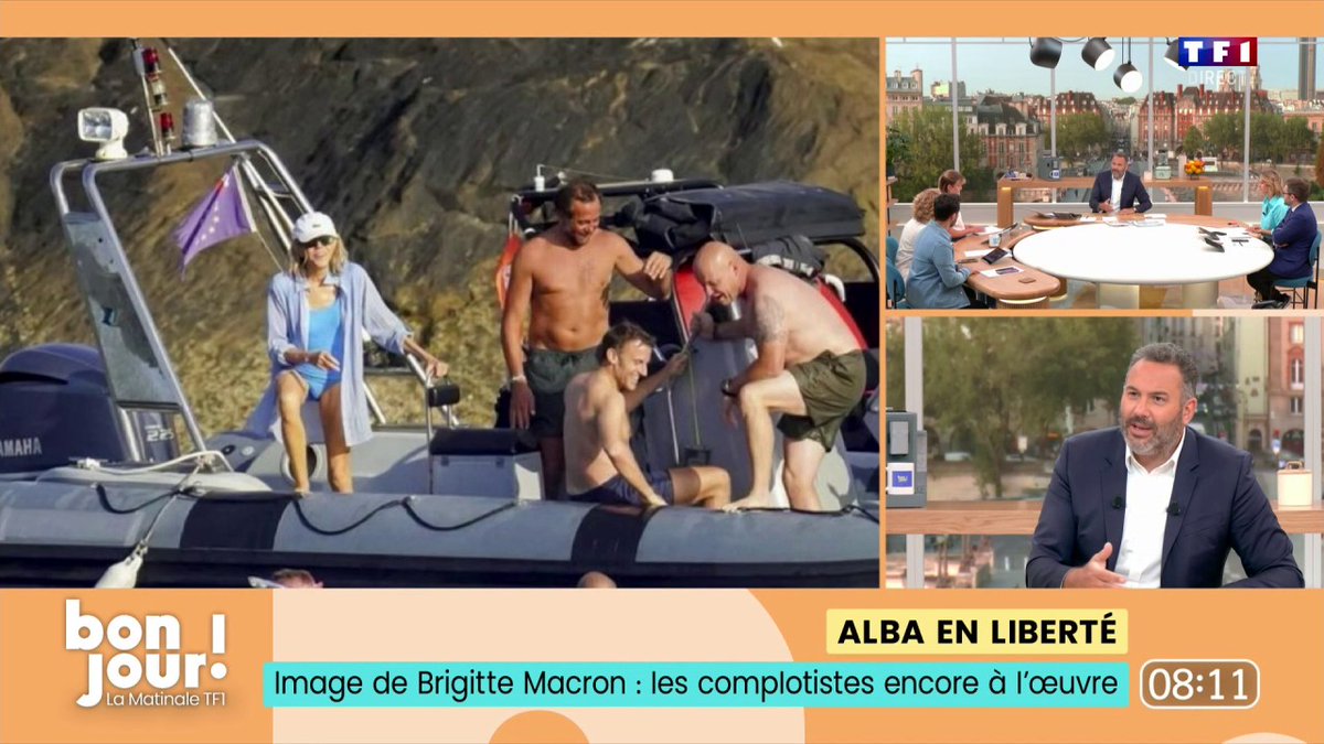 Brigitte Macron, cible d'un cyberharcèlement et de complotistes sur les réseaux sociaux Alba Ventura #BonjourLaMatinaleTF1