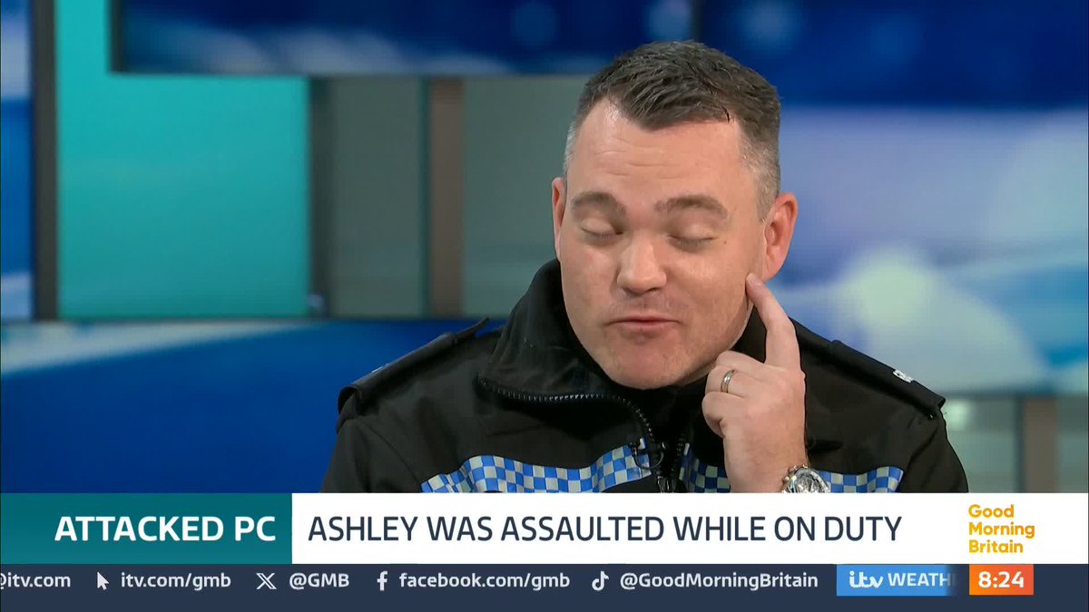 PC Ashley Aspinall said he 'was genuinely convinced (he) was going to die' following the assault while on duty in Blackpool in April last year. The chief constable of Lancashire police has slammed the decision not to jail the man who attacked Ashley.