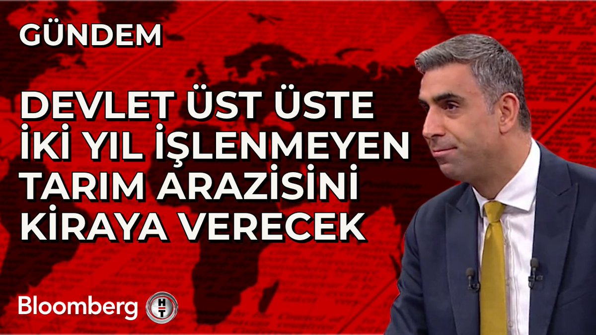 📍 Devlet üst üste iki yıl işlenmeyen tarım arazisini kiraya verecek 🗣 Bloomberg HT Tarım Editörü İrfan Donat aktardı