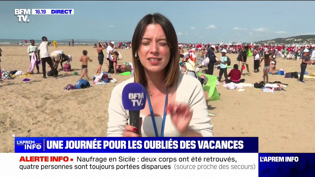 💚🏖️ SMILE | 3 500 enfants d'Île-de-France ont pu partir un jour à la plage à #Deauville, grâce au Secours Populaire. L'association aide les familles qui n'ont pas les moyens pour partir en vacances. (BFM)