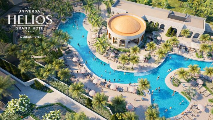 Universal Helios Grand Hotel, a Loews Hotel, – The sun overlooking Universal Epic Universe. Awesome dining, amazing views and... you’re staying at a theme park! Opening in 2025. Visit the link for more: