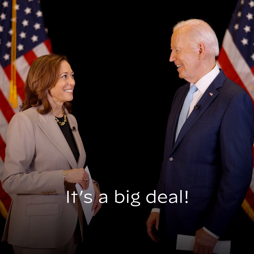 This week, Kamala and I answered a few questions – and spoke about our work to bring down the cost of prescription drugs for Americans on Medicare. We'd call it a big deal.