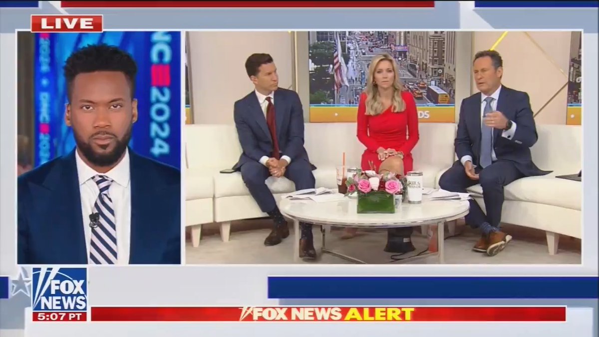 Wow. Fox News' Brian Kilmeade just live fact checked Trump's claim that Kamala Harris met with Putin days before Russia invaded Ukraine: Trump lost Fox News. He’s done.