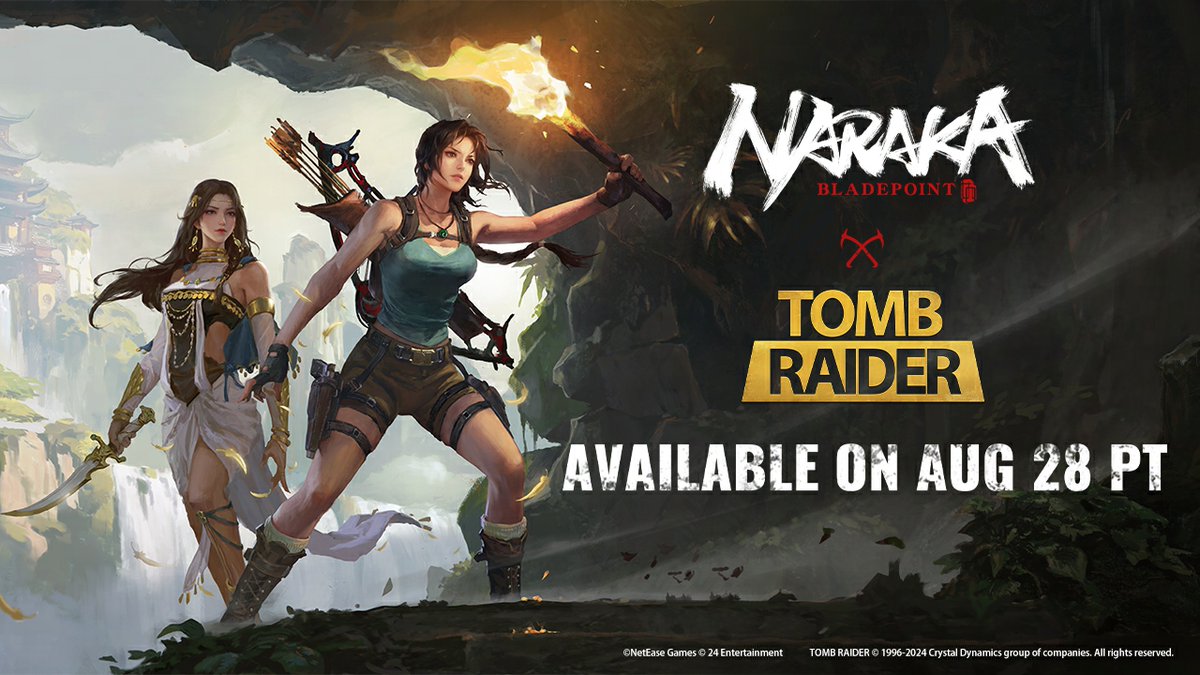 🌟 Dive into the extended trailer where Matari embarks on a gripping journey, stepping into Lara Croft's shoes in a thrilling crossover! Embark on an adventure in Perdoria on August 28th.