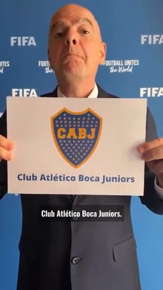 ✅GIANNI INFANTINNO le da la BIENVENIDA a #Boca al MUNDIAL DE CLUBES DE LA FIFA 2025.