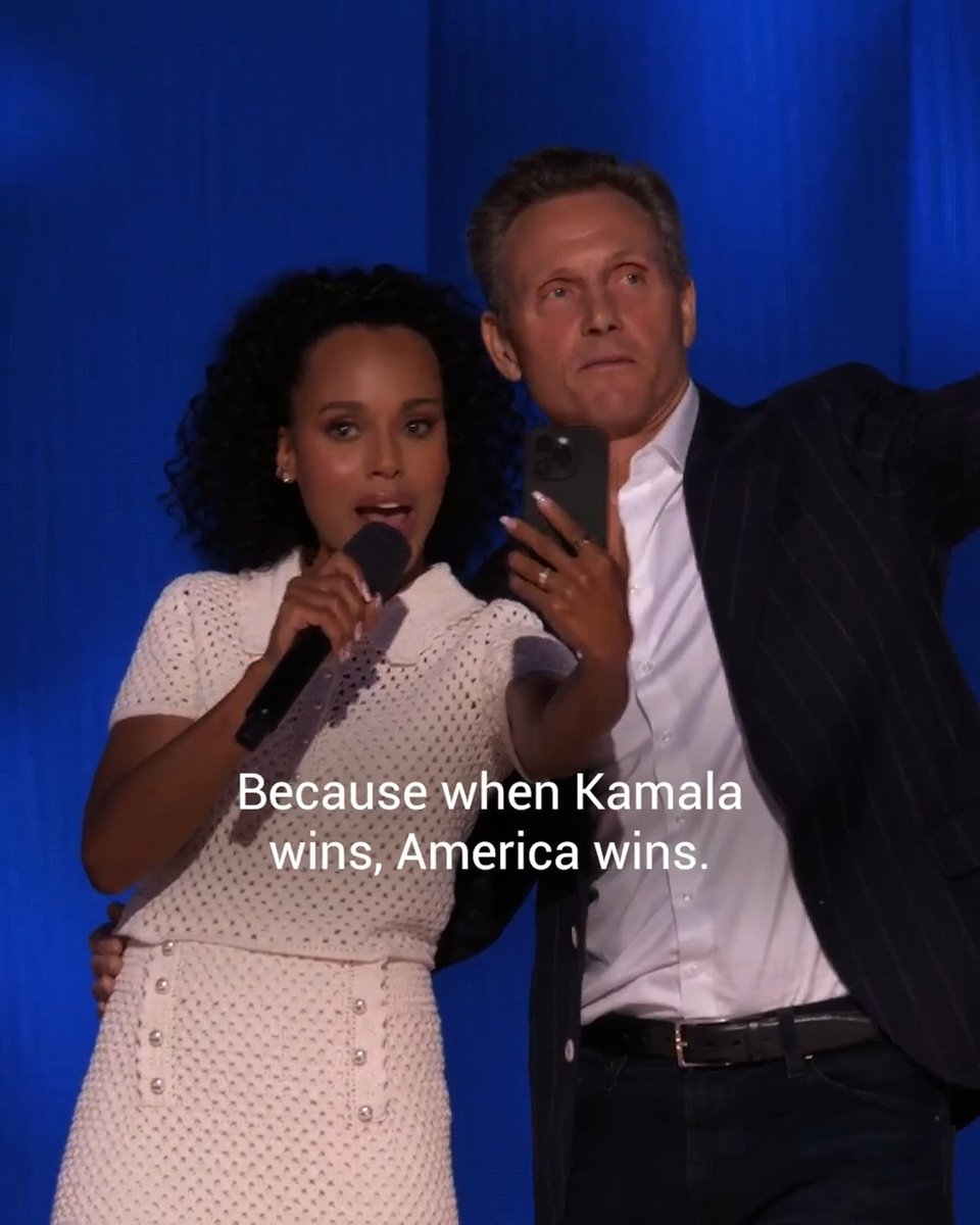 Olivia Pope and President Fitzgerald Grant have endorsed Kamala Harris for president.