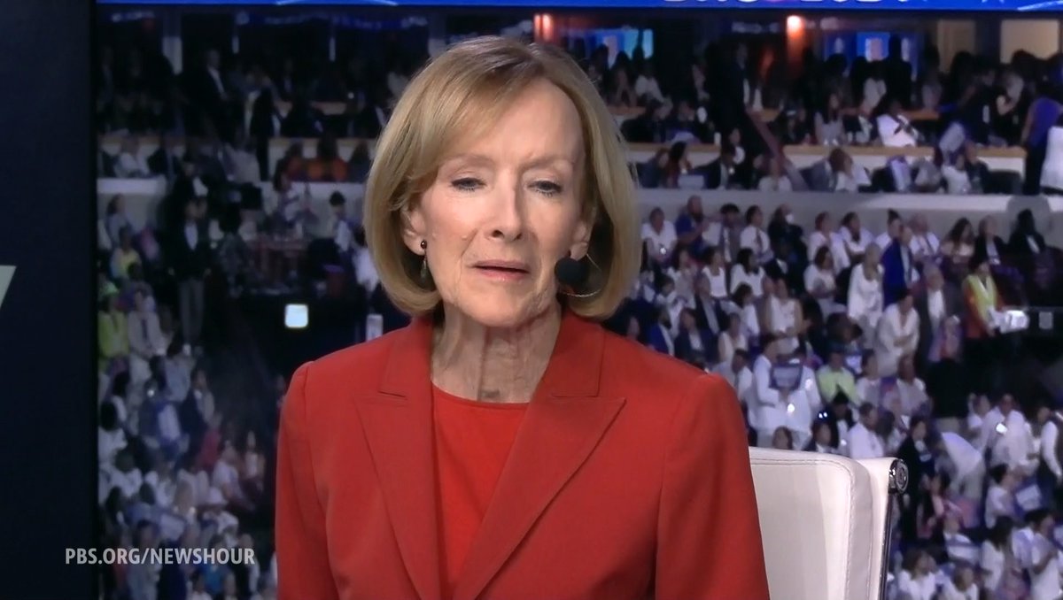 WATCH: As Vice President Kamala Harris accepted the Democratic presidential nomination at the DNC, Judy Woodruff remembered when PBS News Hour's Gwen Ifill described Harris as someone to watch back in 2009.