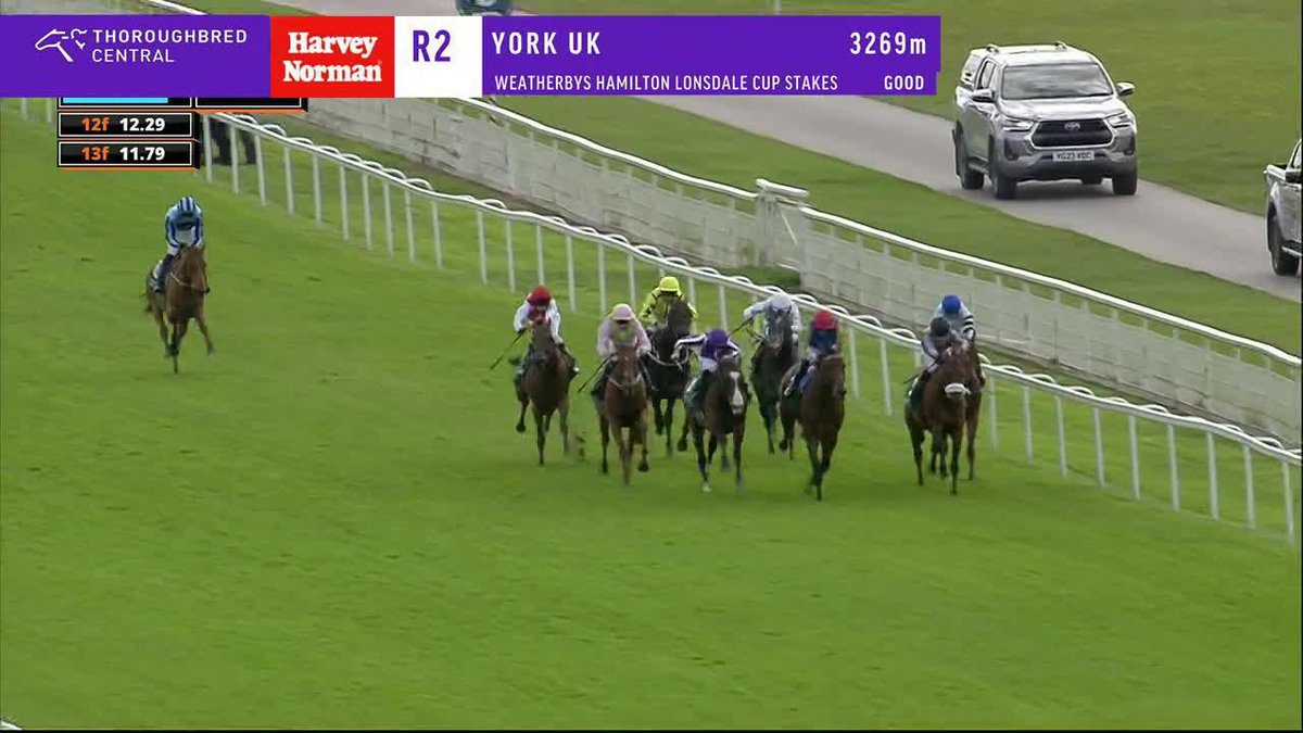 You might remember this man Vauban! He wins at York over 3200m and Rich Ricci confirms the Melbourne Cup is his next target! 🏆