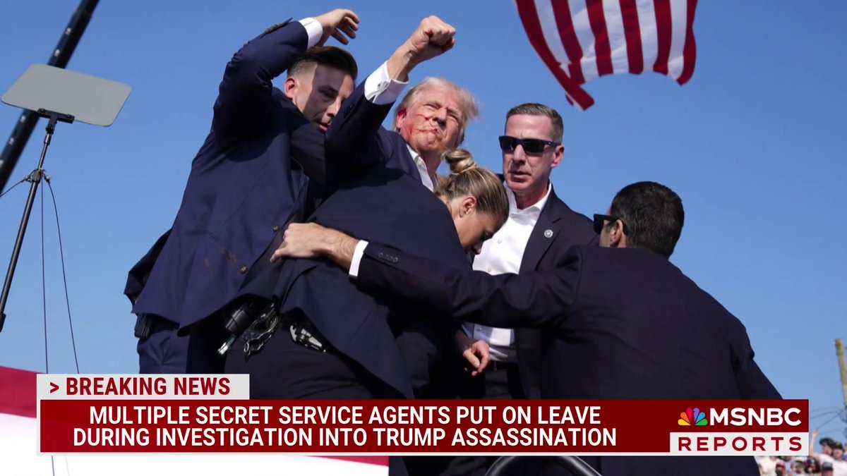 BREAKING: Multiple Secret Service agents put on leave during investigation into Trump assassination.