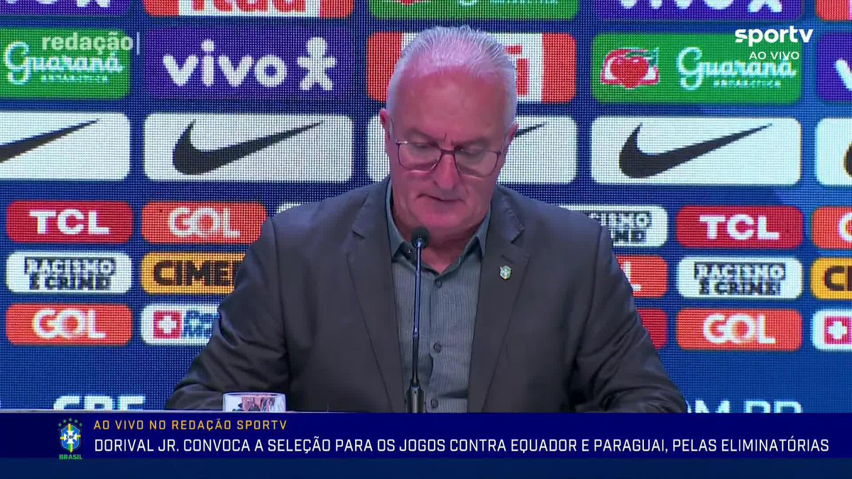 Com Estêvão e Luiz Henrique, Dorival Jr. convocou os jogadores que irão participar dos jogos contra o Equador e Paraguai, em setembro, pelas Eliminatórias O que achou da lista, torcedor?