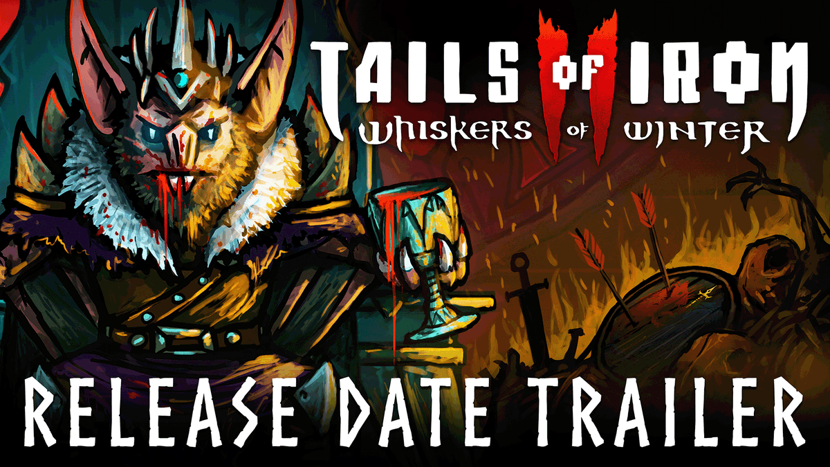 Sharpen that battleaxe and behold the all-new, bleak, brutal, and bloodied @Gamescom Trailer 🐀 Tails of Iron 2: Whiskers of Winter - Releasing February 2025 #WhiskersAreComing