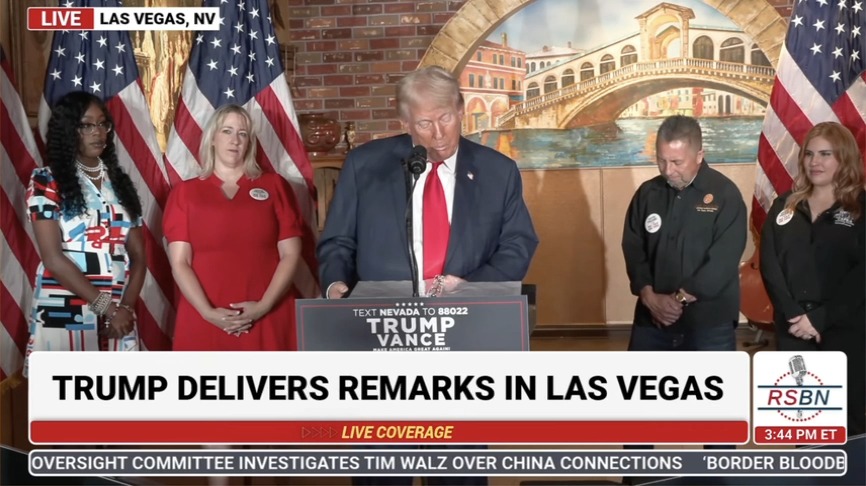 Trump tries to attack Kamala Harris for supporting a tax on unrealized capital gains, which applies only to individuals with at least $100 million in wealth