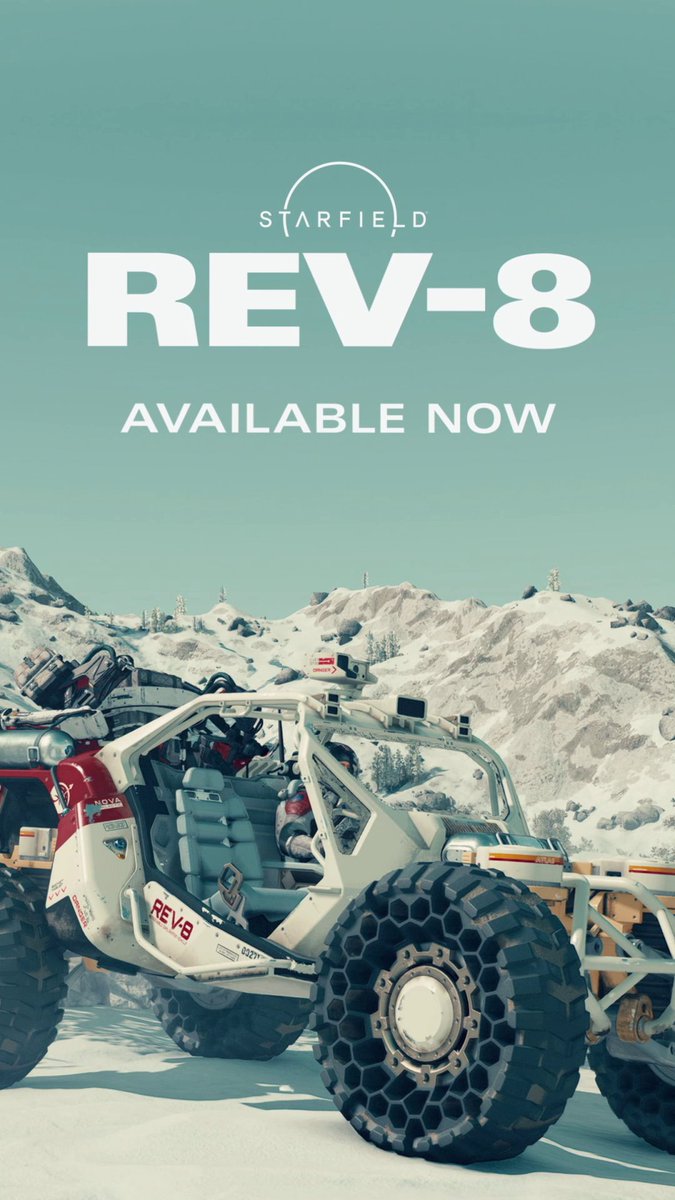 The REV-8 can conquer any terrain 🪐 Share your best REV-8 photos below! 👇 #Starfield