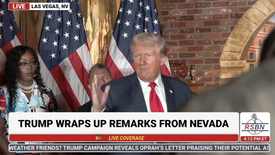 Trump: For 52 years, from the beginning of Roe v. Wade, people wanted to get it out. Many presidents tried and were unable. I want to thank the justices who overturned Roe