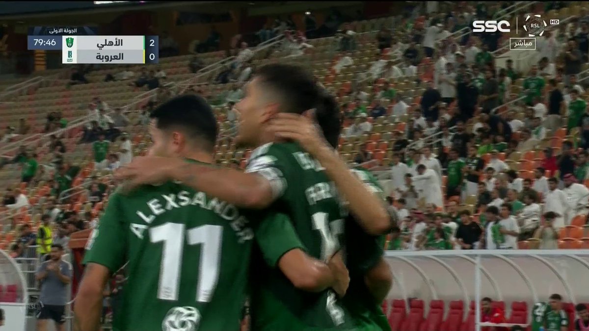 📺 جدة خضراء بثنائية الأهلي 💚⚽️ #الأهلي_العروبة #دوري_روشن_السعودي #كأس_العالم_للرياضات_الإلكترونية