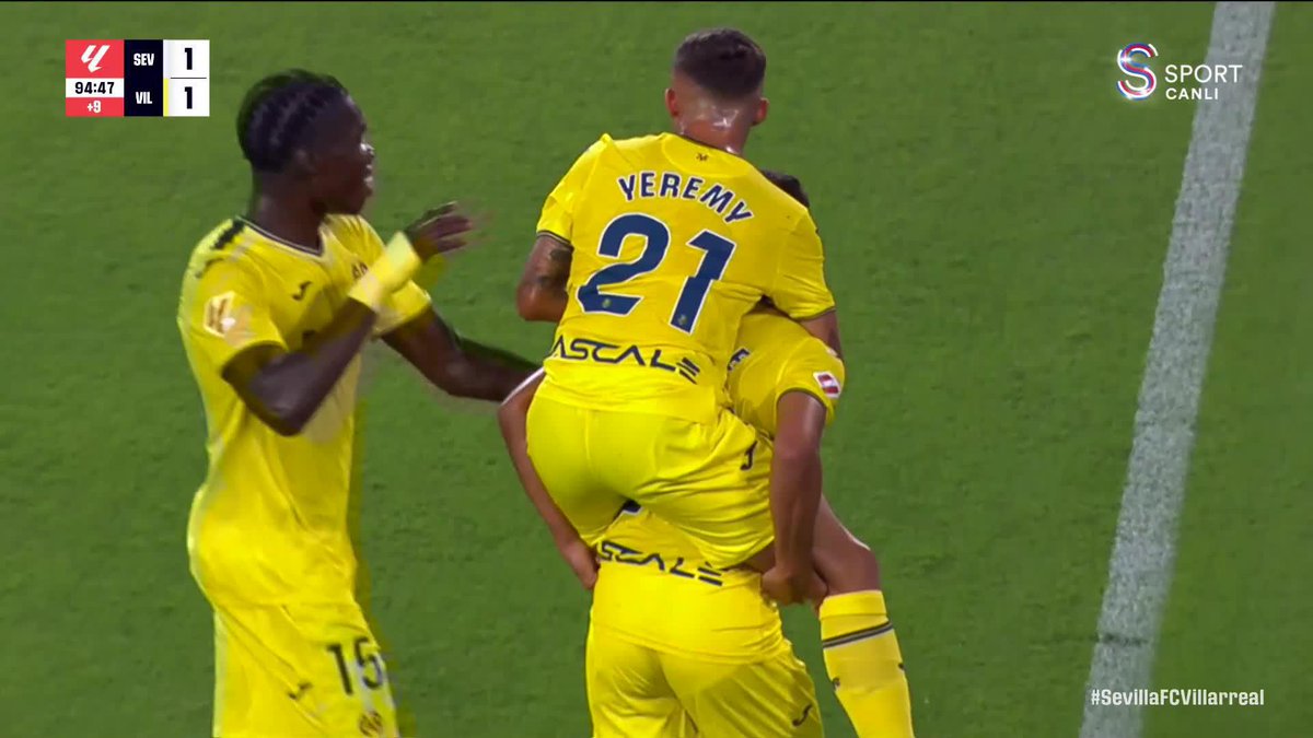 Sevilla, 90+5'te Marcao'nun hatası sonucu Villarreal'e 2-1 mağlup oldu.