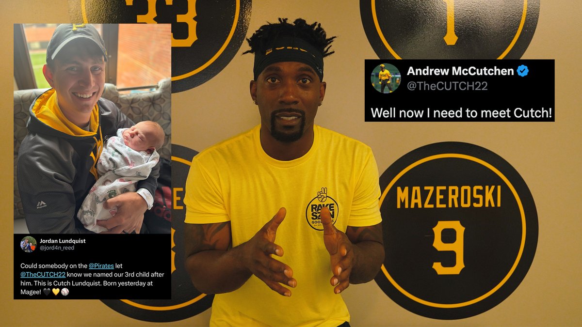Cutch, meet... Cutch! A fan named his son after Andrew McCutchen and the rest is history 💛