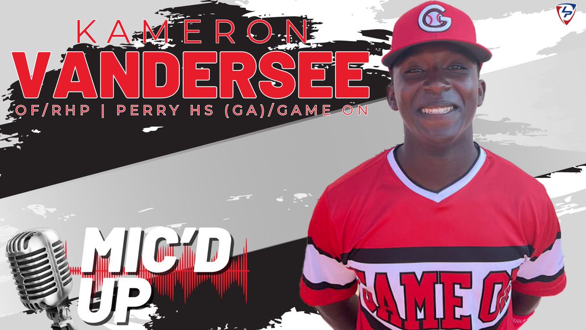 "Hit (while) on the mic is insane." 😩 The HBP couldn't kill the vibes with GSU Baseball commit Kameron Vandersee (Game On Travel Baseball/@pitcrewbaseball) mic'd up. Prep Baseball | Prep Baseball Georgia