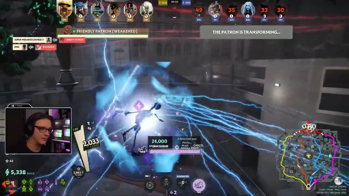 DEADLOCK has all the parts to be incredible. I've played 40h in the past two weeks, and its going to get me back into MOBAs once again. Cons? I don't know how to make content around it. Kind of feel like it'll be my favorite off-stream game to play with a group of friends