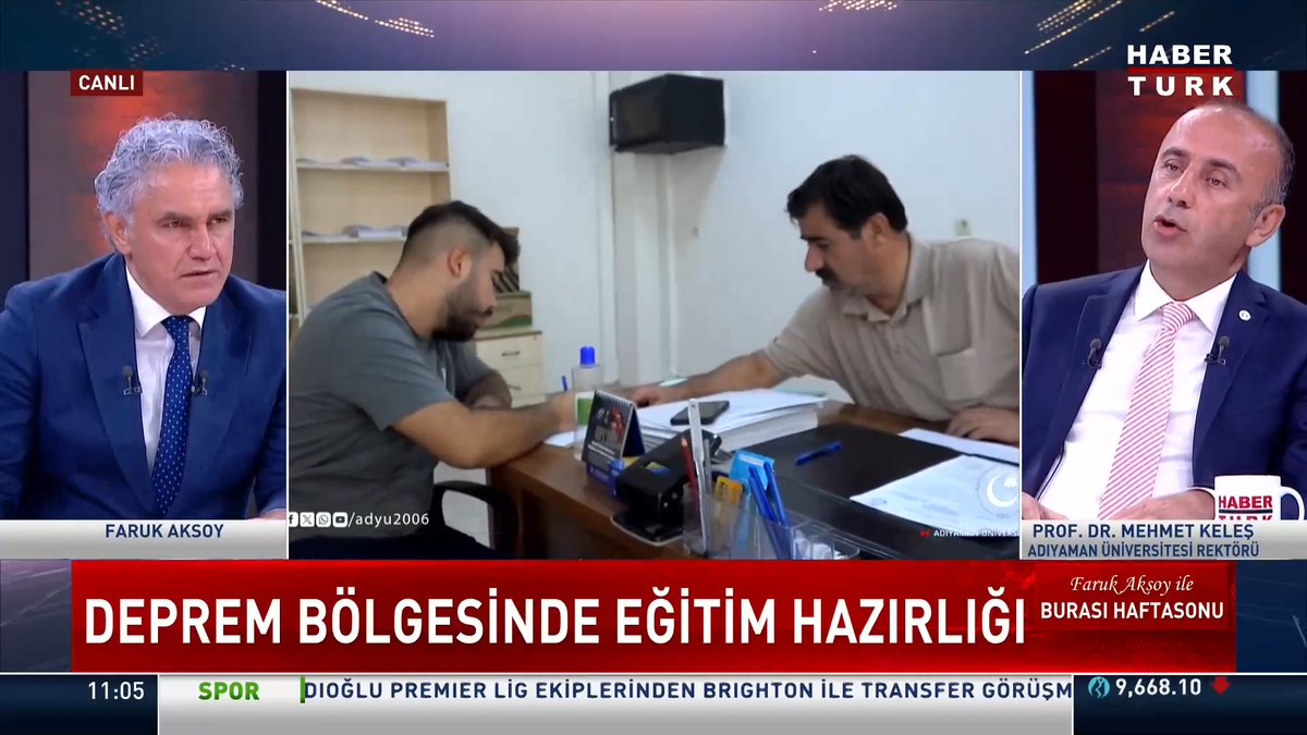 Deprem bölgesinde fiziki şartlar yeterli mi? Üniversiteler eğitime hazır mı? #BurasıHaftasonu'nda Faruk Aksoy sordu; Adıyaman Üniversitesi Rektörü Prof. Dr. Mehmet Keleş yanıtladı.