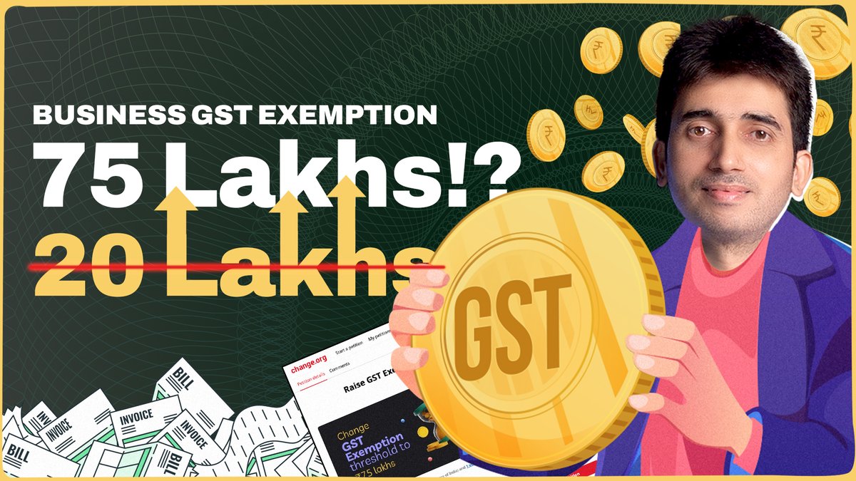 🚨 Calling all entrepreneurs, small business owners to join me in petitioning the increase of GST Exemption Limit and making our voices heard together. Follow @sandeephegde to stay updated on this important cause and more. #GST #SmallBusiness #FollowForChange
