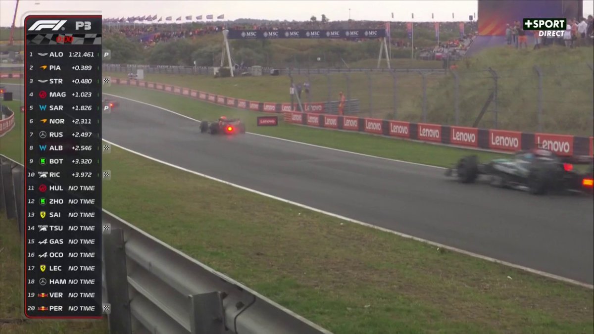 🌪️ Max Verstappen est très pressé 🌪️ Drapeau noir &amp; blanc pour le Néerlandais après cette action dans la voie des stands 🧐 #DutchGP #F1